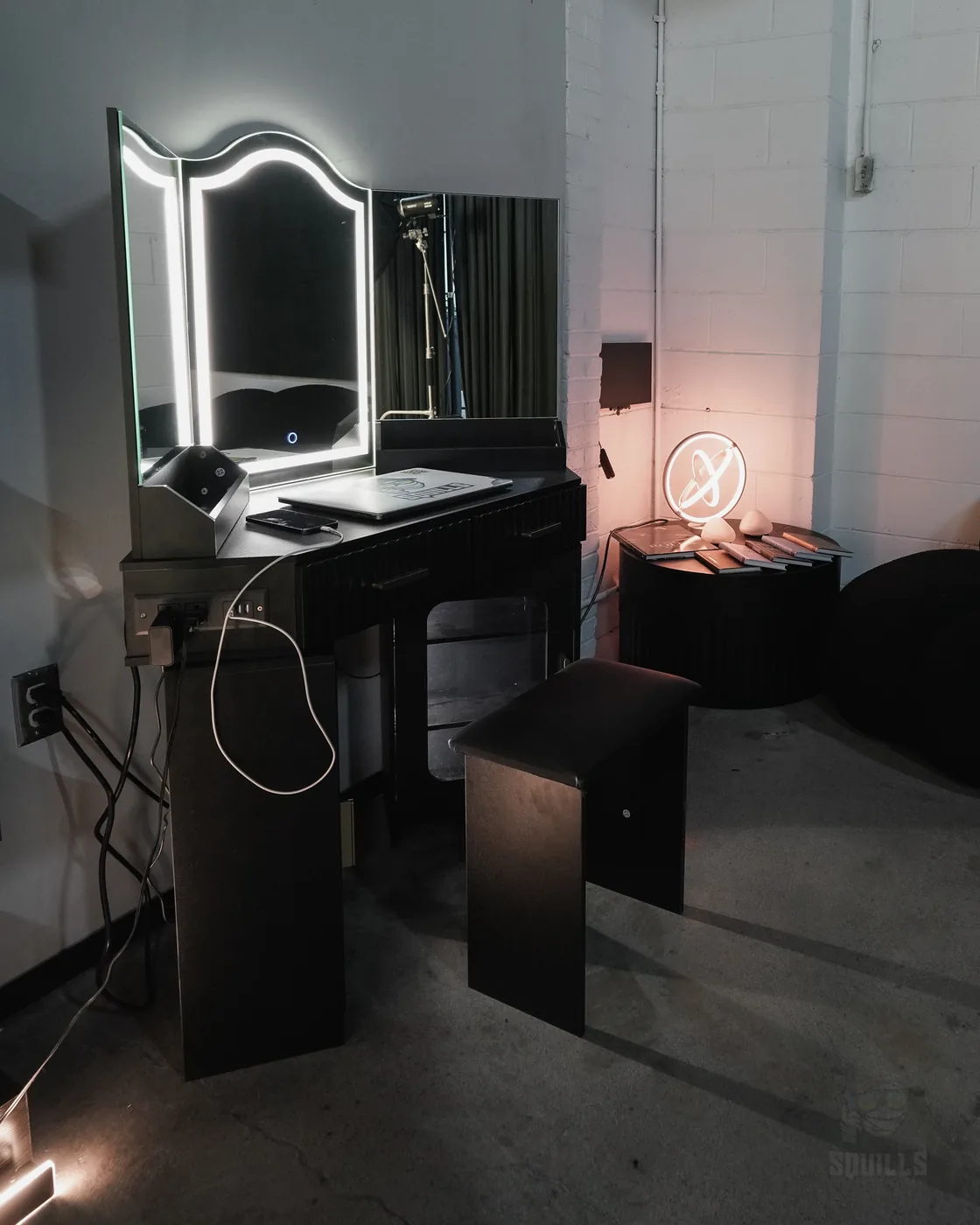 Final Lap studio LED vanity and makeup station